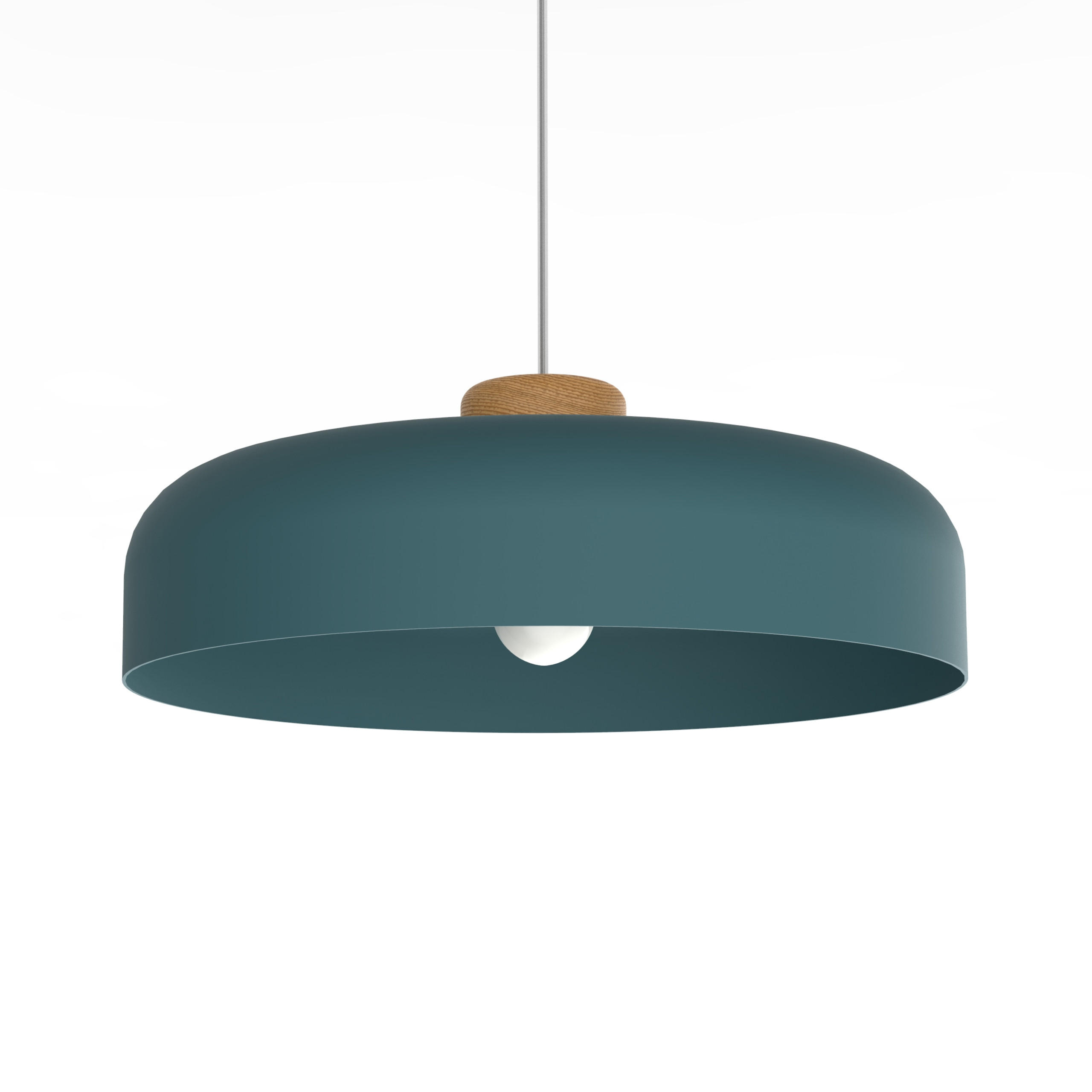 HÄNGELEUCHTE - Blau, Metall (40/40/10cm) - Lumicom