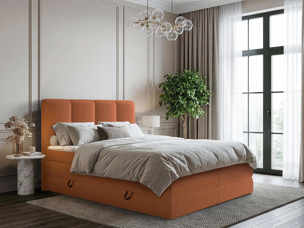 BOXSPRINGBETT Point - Braun, Holz/Holzwerkstoff (140/200cm) - MIRJAN24