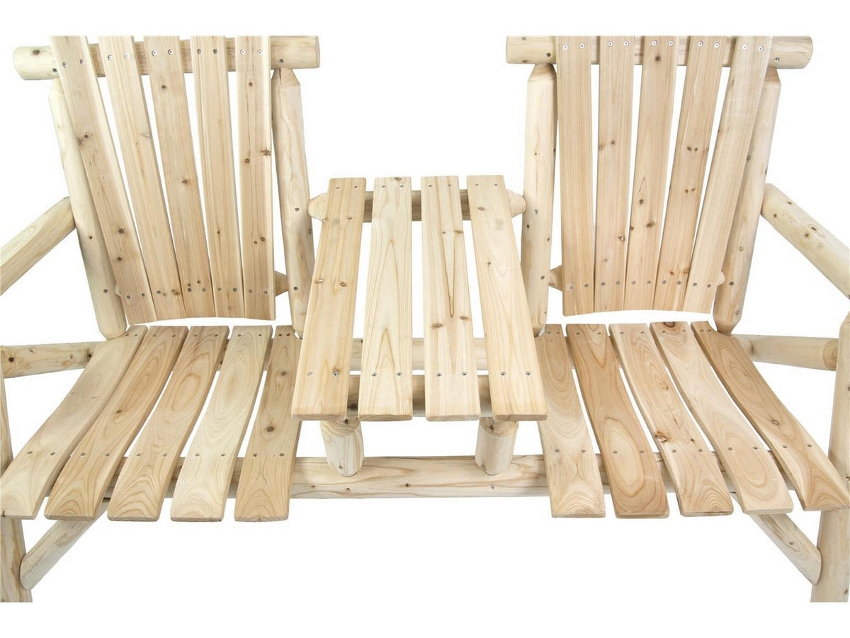 GARTENBANK Timber Tannenholz FSC 100 für 2 Personen - Naturfarben, Kunststoff (80/175/120cm) - Green Spirit