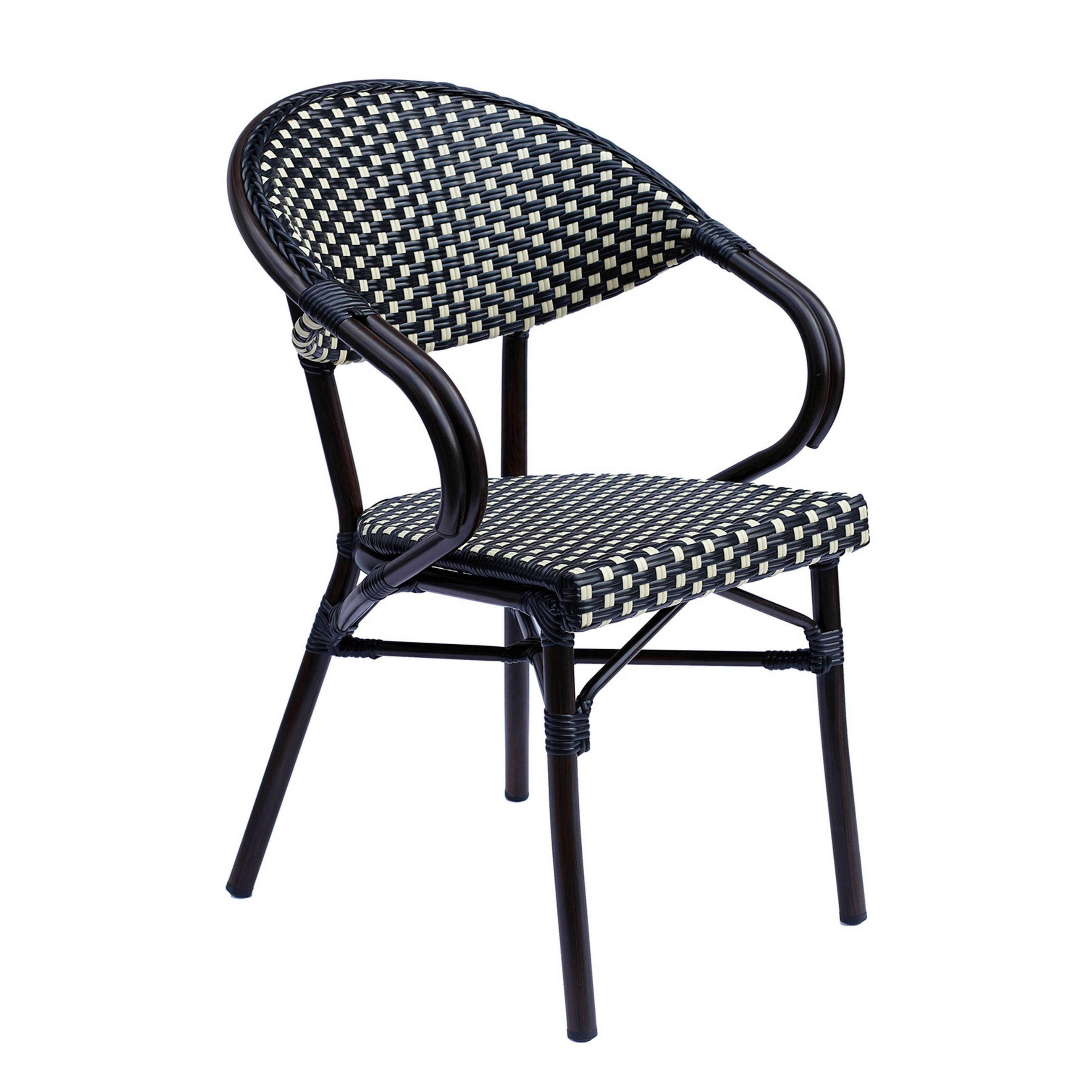 Oviala Gartenstuhl, Schwarz 57x82x60 cm