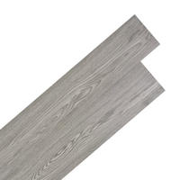 VINYLBODEN PVC-Dielen selbstklebend Dunkelgrau 2,51 m² - Dunkelgrau, Kunststoff (91.5/15.2/1.3cm) - DELUKE
