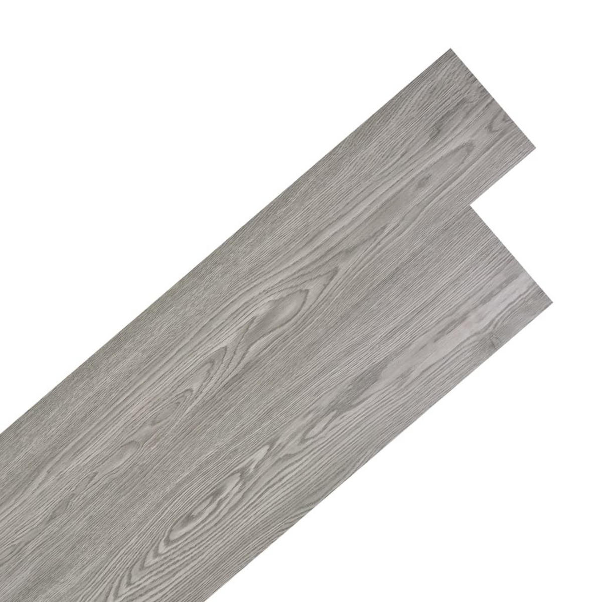 VINYLBODEN PVC-Dielen selbstklebend Dunkelgrau 2,51 m² - Dunkelgrau, Kunststoff (91.5/15.2/1.3cm) - DELUKE