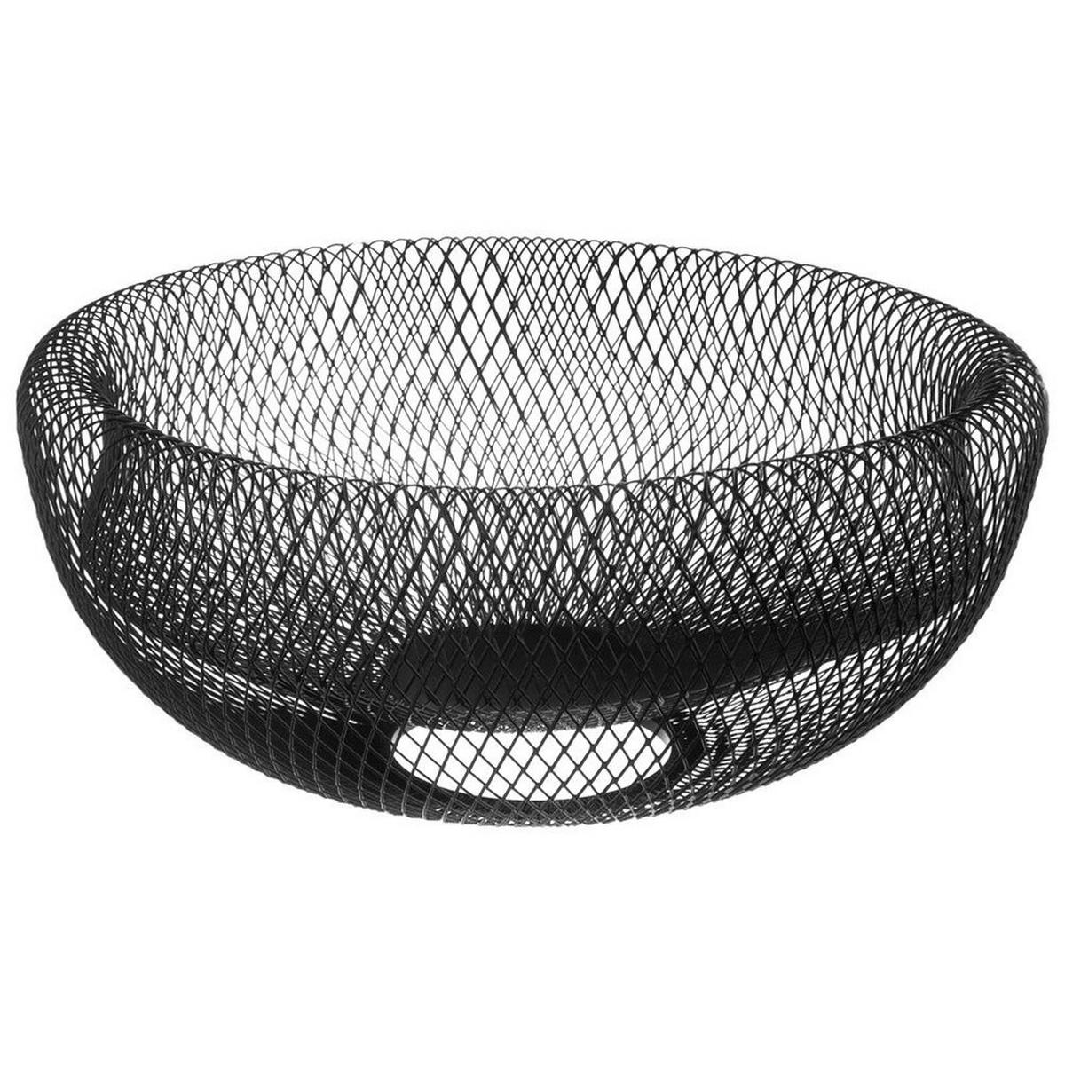 OBSTKORB Radka aus Metall Schwarzer - Schwarz, Metall (14cm) - Orion 