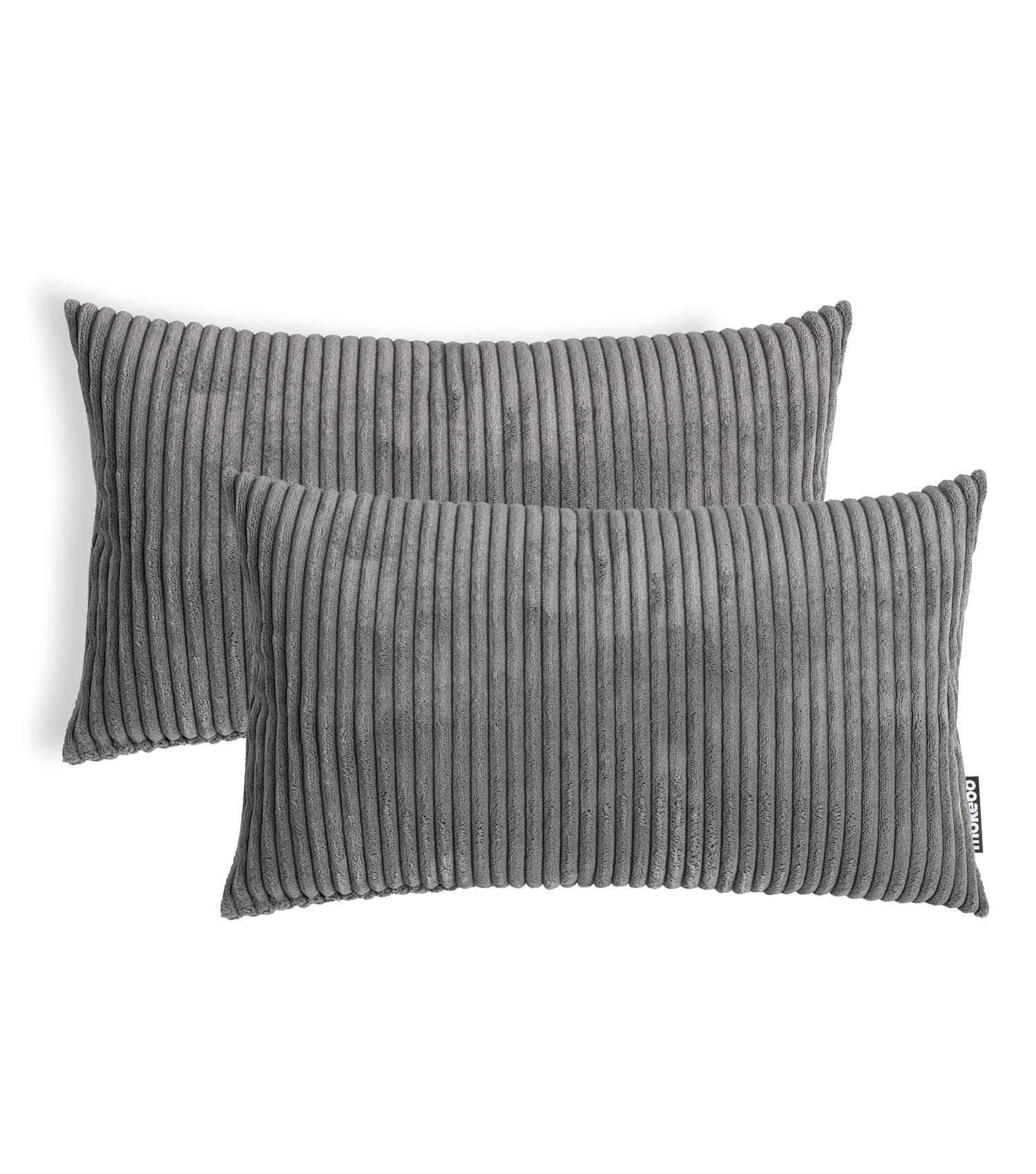 SOFAKISSEN Rest 2er-Set - Dunkelgrau, Textil (40/60cm) - Mokebo