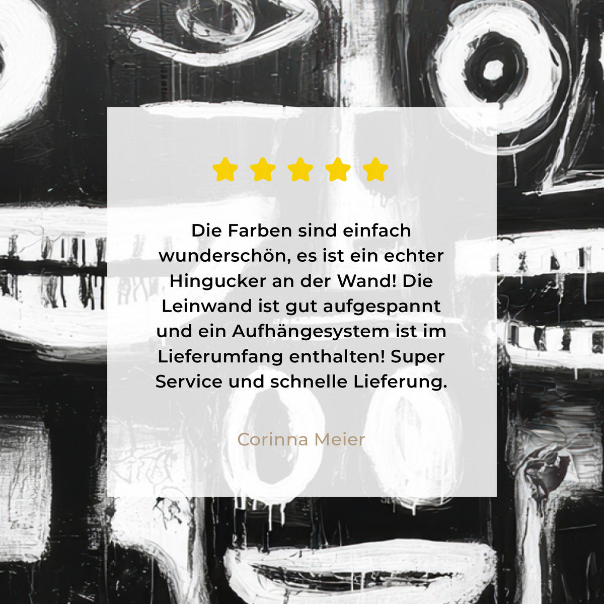 LEINWANDBILD Malerei - Figuren - Schwarz - Abstrakt Wandbild 40x30 cm - Schwarz, Textil (40/30cm) - MuchoWow