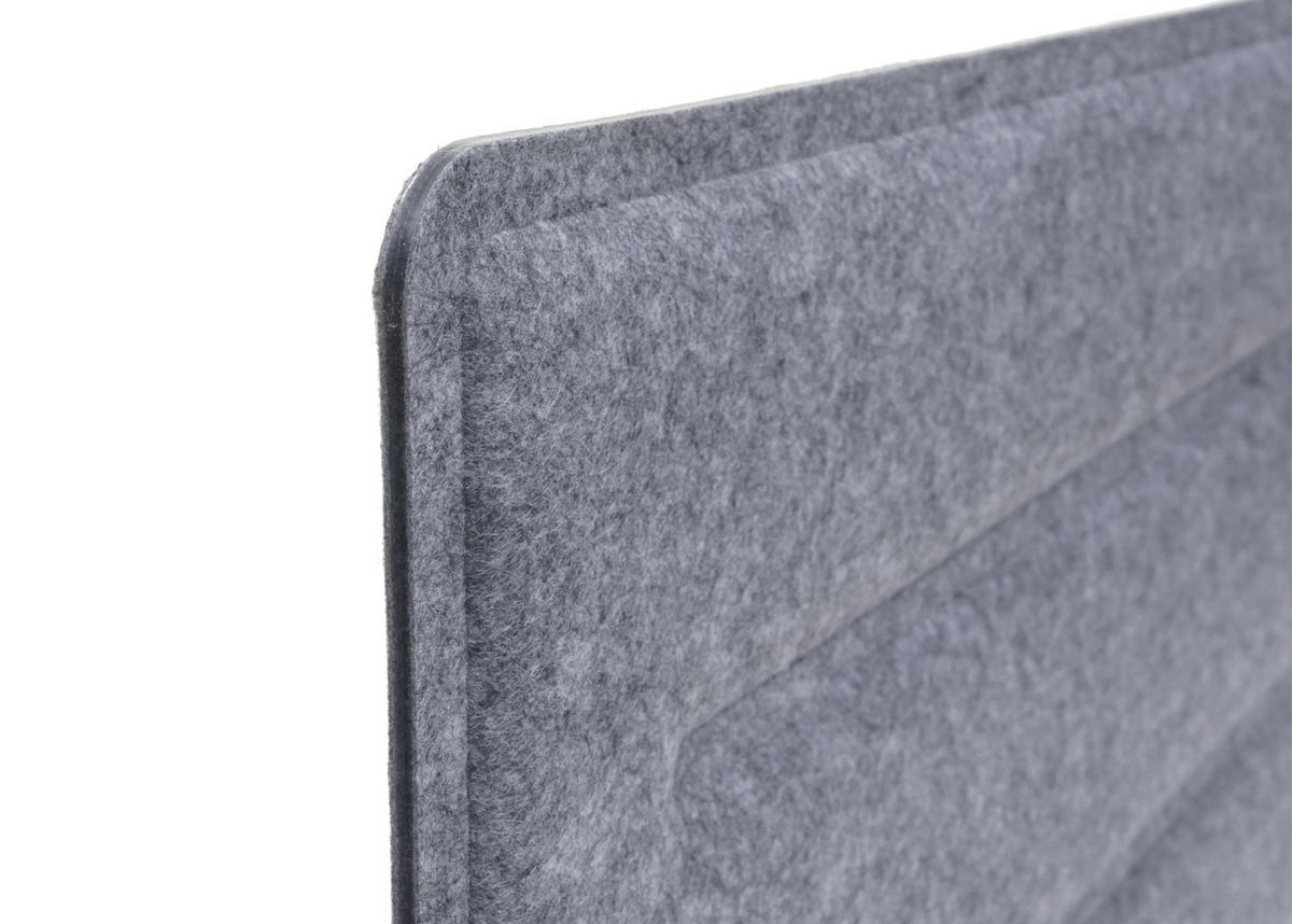 TISCHTRENNWAND Grau - Grau, Textil (100/30/1cm) - MCW