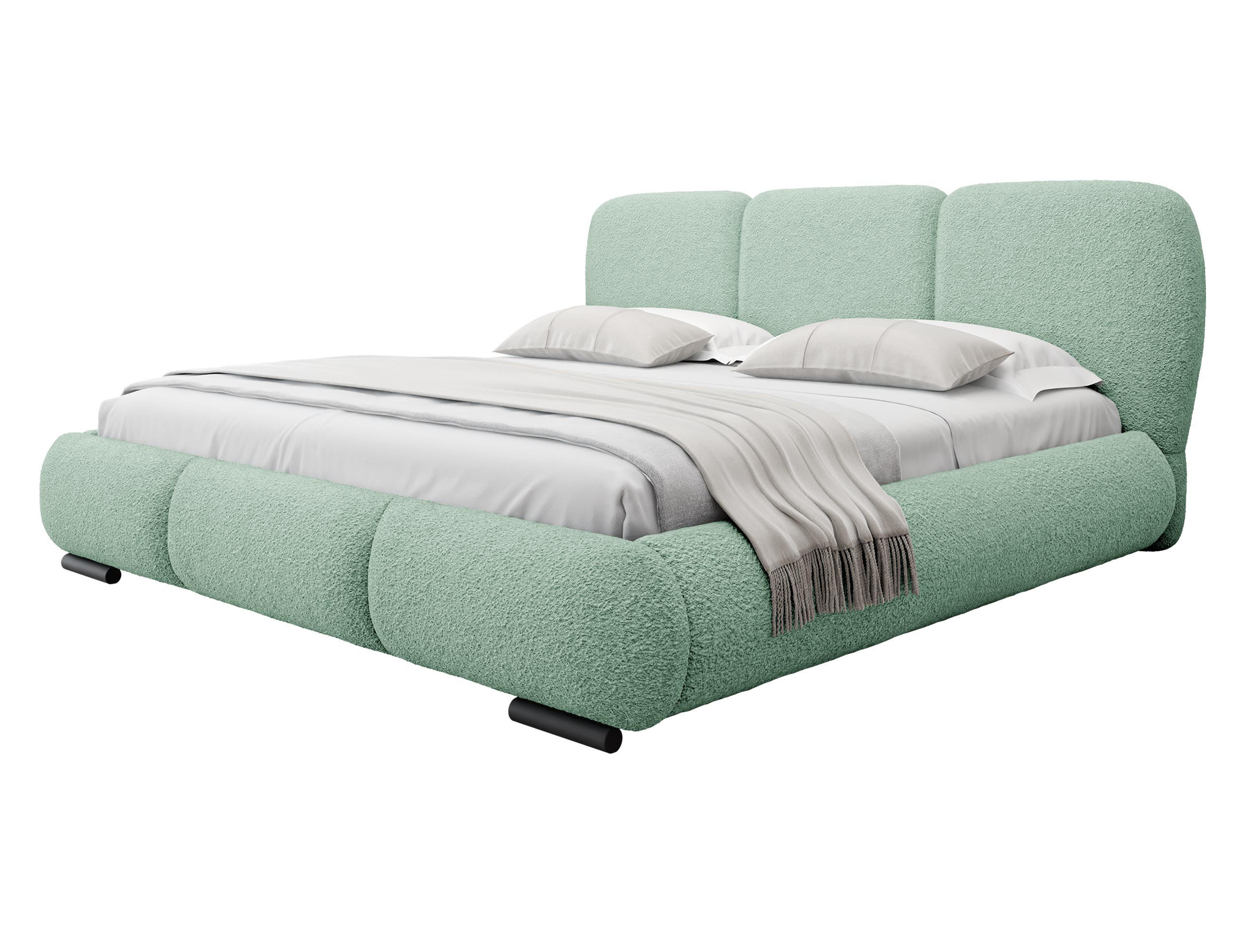 POLSTERBETT Rosa - Eichefarben/Schwarz, Holz/Textil (180/200cm) - MIRJAN24