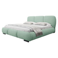 POLSTERBETT Rosa - Eichefarben/Schwarz, Holz/Textil (180/200cm) - MIRJAN24