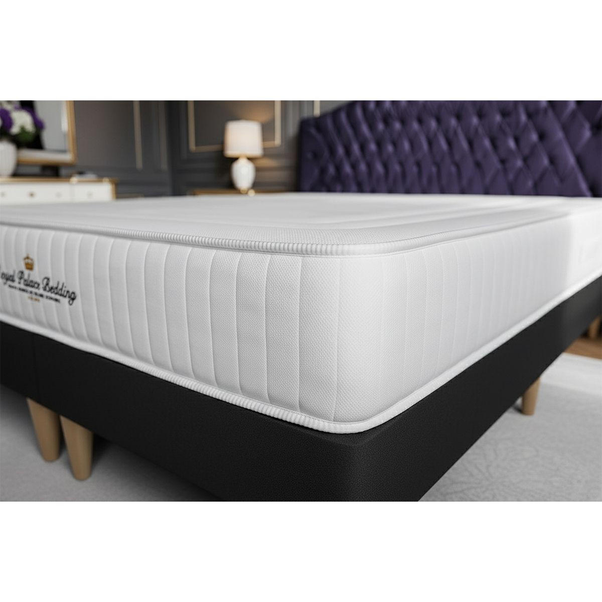MATRATZE Nottingham Memory-Schaum 120 x 200 cm h3 - Weiß, Textil (120/200cm) - ROYAL PALACE BEDDING
