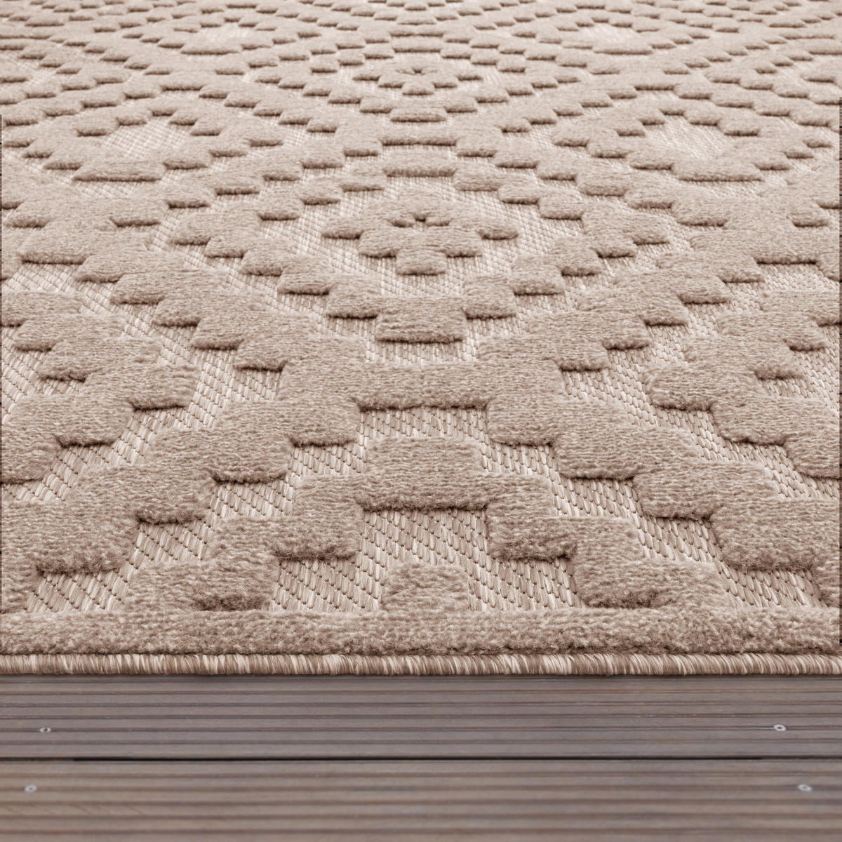 OUTDOORTEPPICH 60/100 cm Livorno 672 - Beige, Textil (60/100cm) - Paco Home