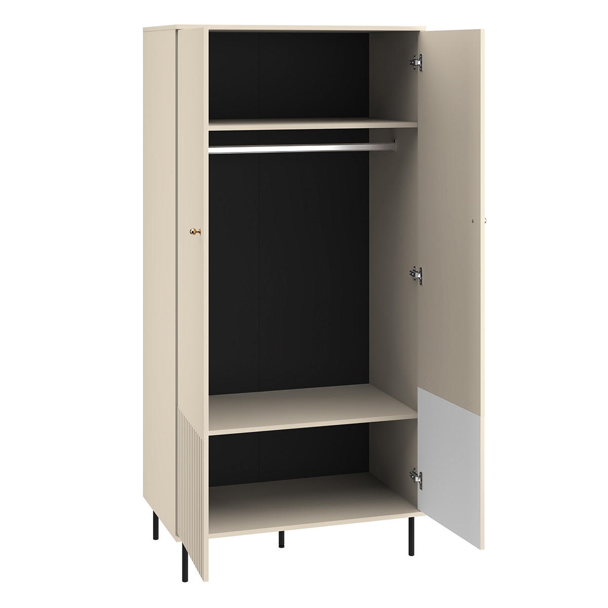 SCHRANK 2 Türen Nova Beige - Beige, Holzwerkstoff (92/190/53cm) - Petits-meubles