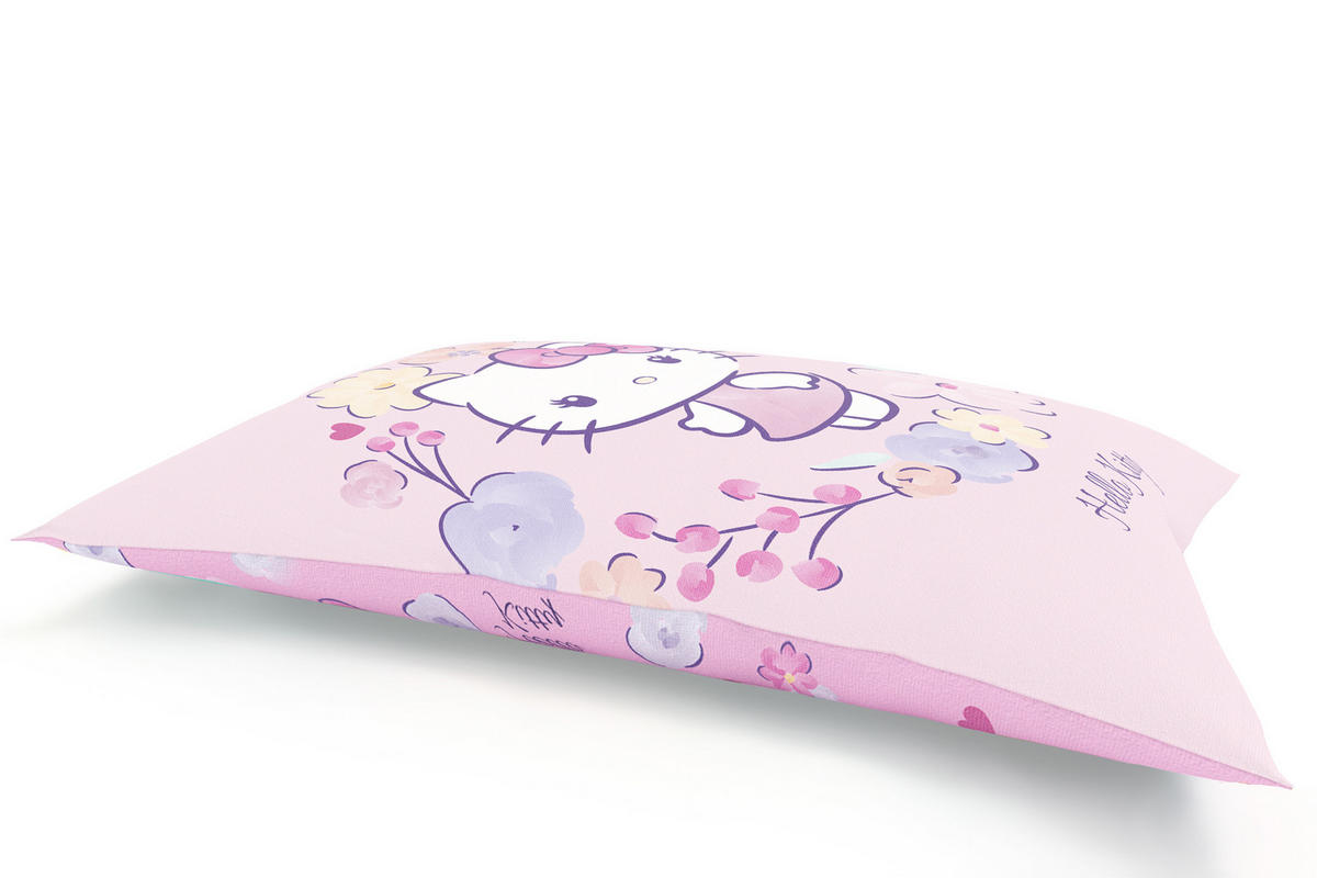 KINDER-SITZSACK - Hello Kitty - Hellrosa/Weiß, Textil (100/25/135cm) - Green Bean