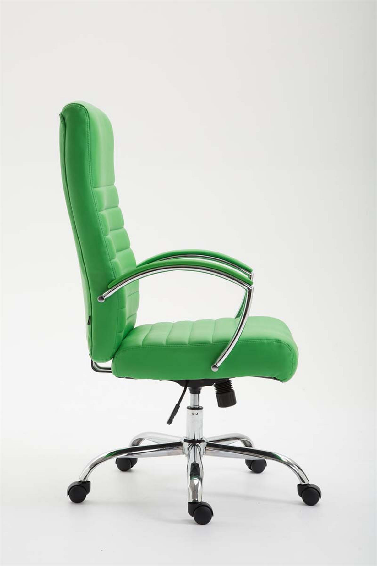 CHEFSESSEL Lederlook Grün - Grün, Textil/Metall (60/110/68cm) - CLP