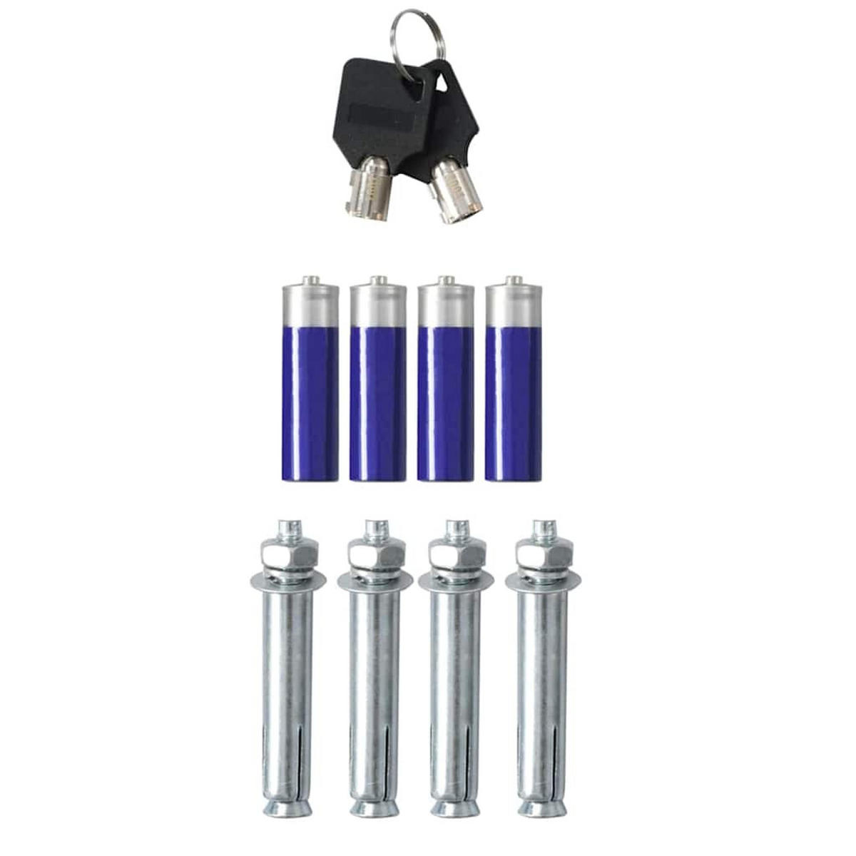 TRESOR Bito digital mit Schloss Dunkelgrau 40x35x60 cm Stahl - Dunkelgrau, Metall (40/60/35cm) - DELUKE