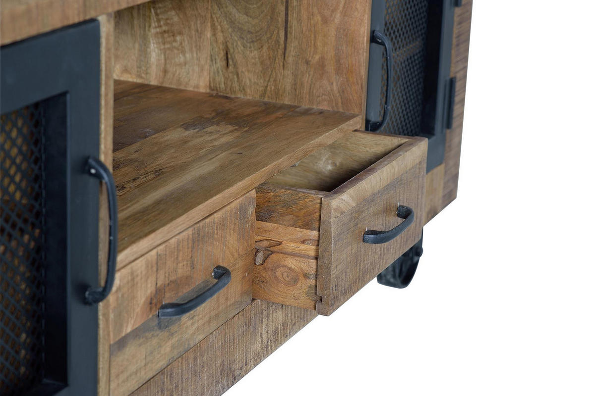 TV-SCHRANK aus Mangoholz - Braun, Holz (150/60/38cm) - Giner y Colomer