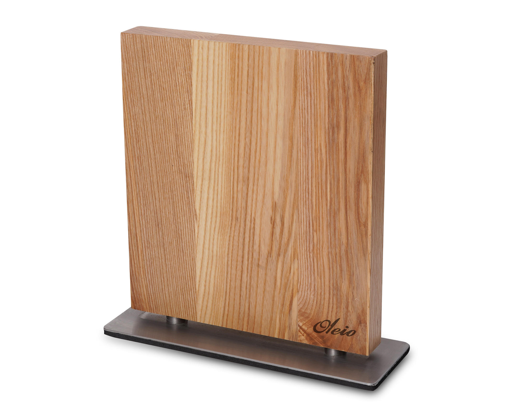 MAGNET-MESSERBLOCK - Eichefarben, Holz (23.6/3/26.5cm) - Oleio