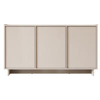 SIDEBOARD Yasumi K147 - Kaschmir/Schwarz, Holzwerkstoff/Kunststoff (147/82/39cm) - MIRJAN24