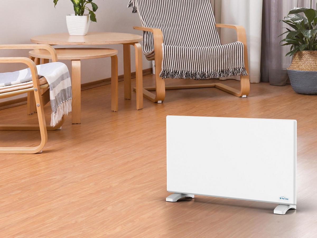 HEIZKÖRPERPANEEL Weiß mit digitaler Steuerung 1500 W - Weiß, Keramik (70/40/8cm) - Purline