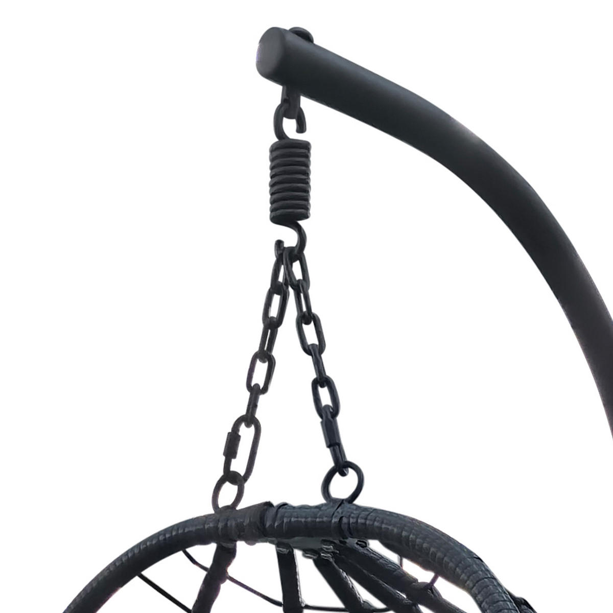 HÄNGESESSEL SHELLY Grau - Grau, Kunststoff (95/195/95cm) - SVITA