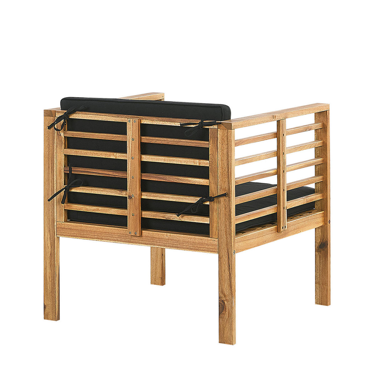 4-SITZER LOUNGE SET Akazienholz Hellbraun Pacific - Hellbraun, Holz - Beliani
