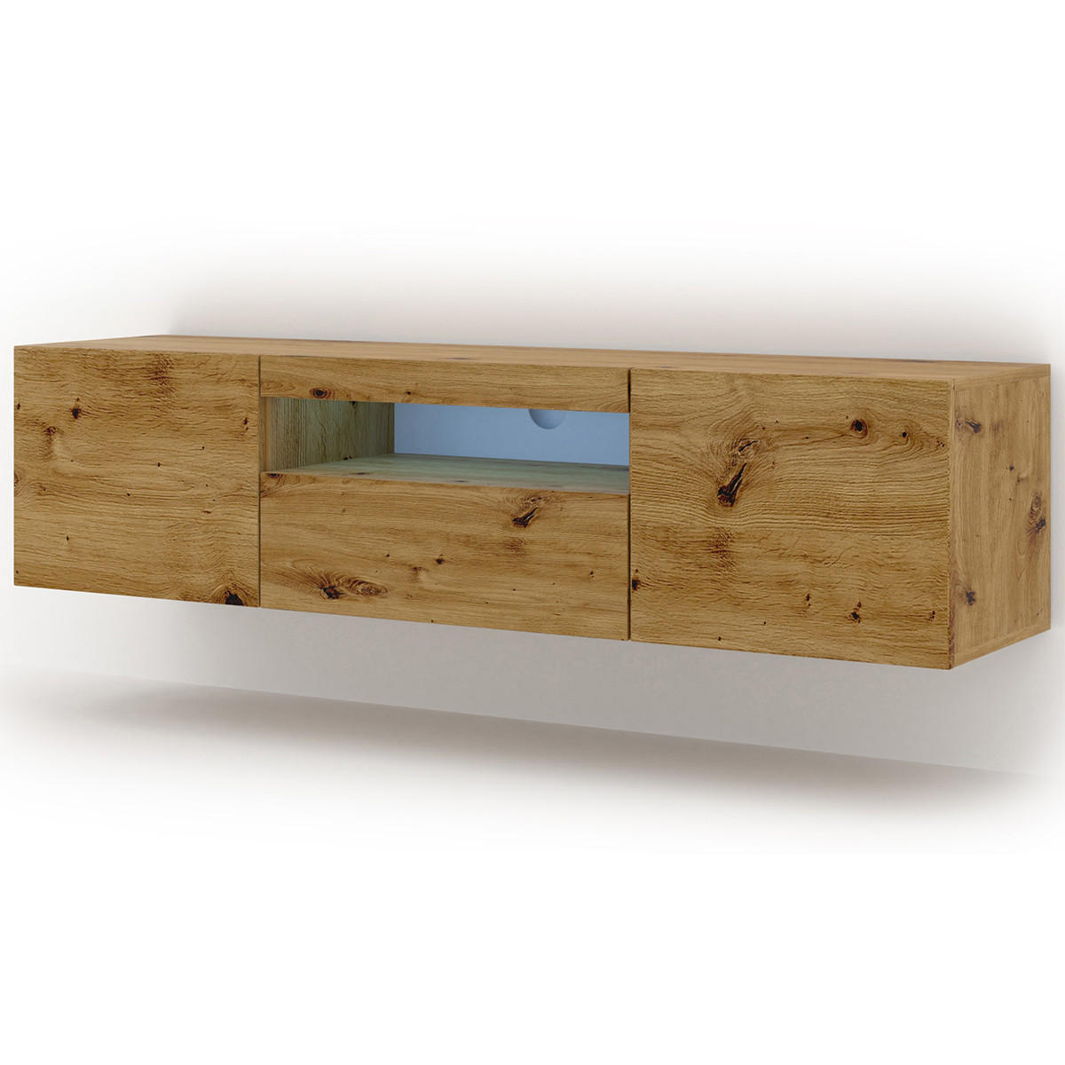 TV-MÖBEL Aurus Holz - Braun, Holzwerkstoff (150/36/37cm) - Petits-meubles