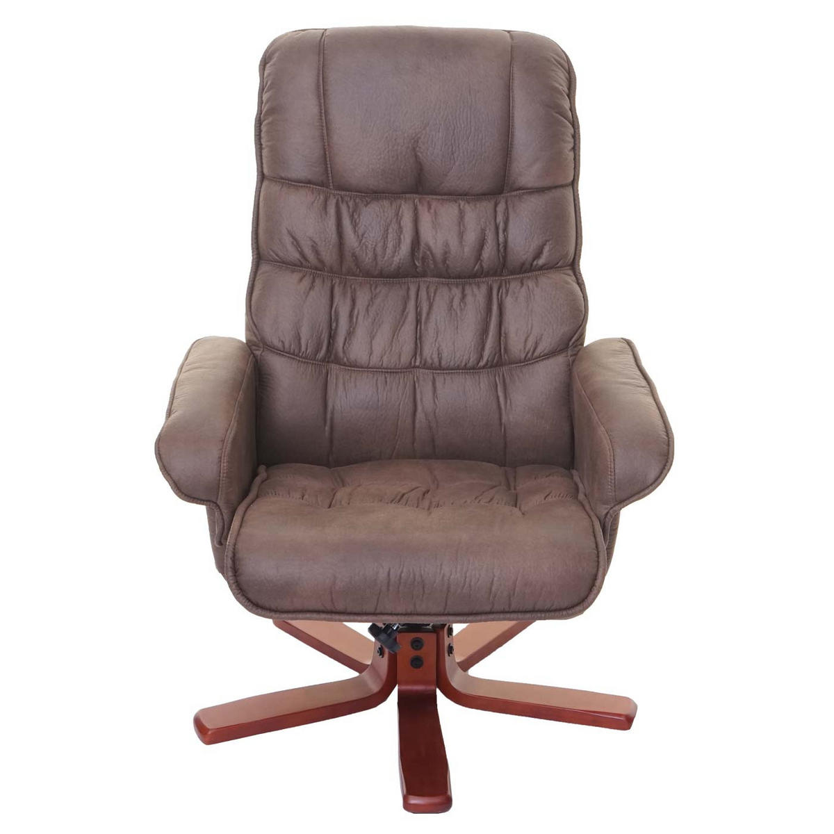 RELAXSESSEL MIT HOCKER Braun - Braun, Textil (80/103/110cm) - MCW