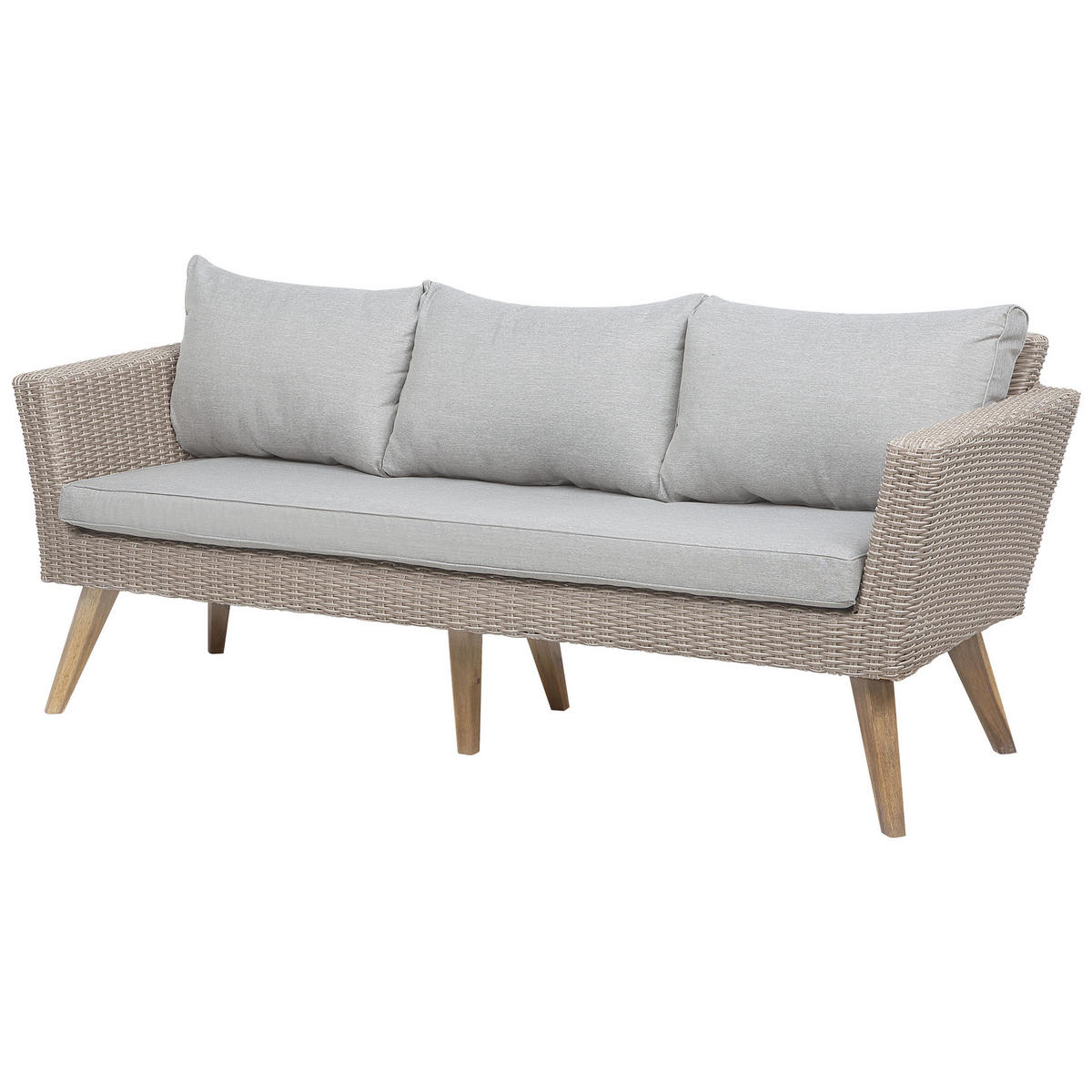 LOUNGE SET-5-Sitzer beige Vittoria - Beige, Kunststoff - Beliani