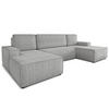 WOHNLANDSCHAFT Totti U - Grau, Holz/Textil (313/85/144cm) - Sofnet