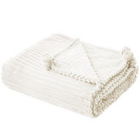 DECKE Creme Kaweri 150/200 cm - Creme, Textil (150/200cm) - Beliani