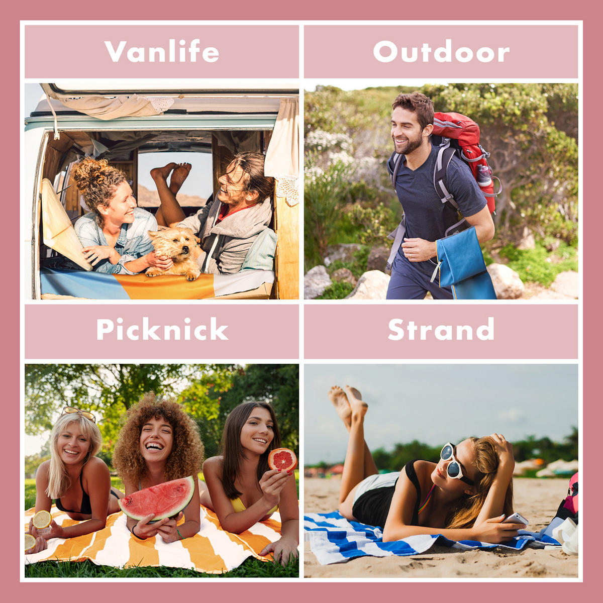 STRANDTUCH Thor 90/180 cm, Aquarellfarben - Multicolor, Textil (90/180cm) - Blumtal