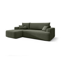 ECKSOFA mit Schlaffunktion FIGO Quelle 37 Links - Dunkelgrün, Textil (250/150cm) - Bedante