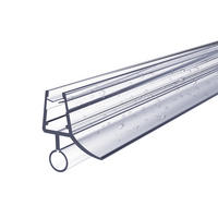 DUSCHDICHTUNG 80 cm für Duschtüren 7–8 mm transparent zuschneidbar - Transparent, Kunststoff (80/2.2cm) - S'AFIELINA