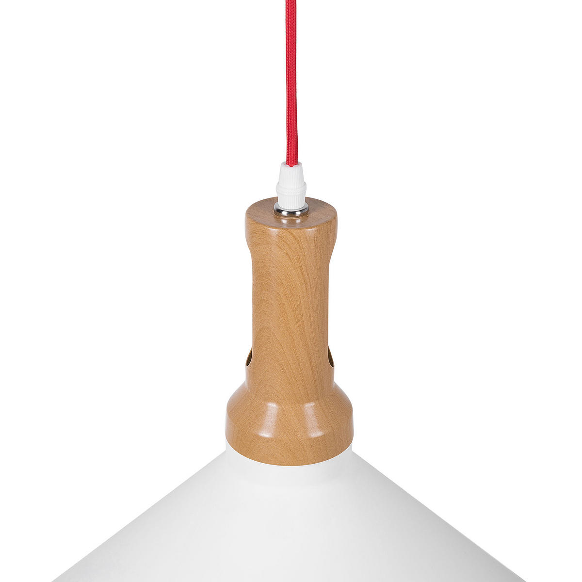 HÄNGELEUCHTE Liard 33/33/179 cm - Weiß, Metall (33/33/179cm) - Beliani