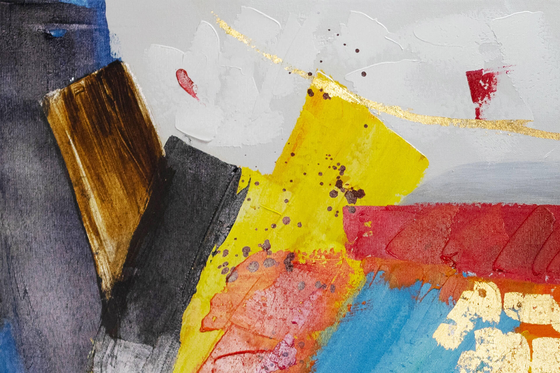 ÖLGEMÄLDE 150/50 cm - Multicolor, Holz/Textil (2.04/50cm) - KUNSTLOFT