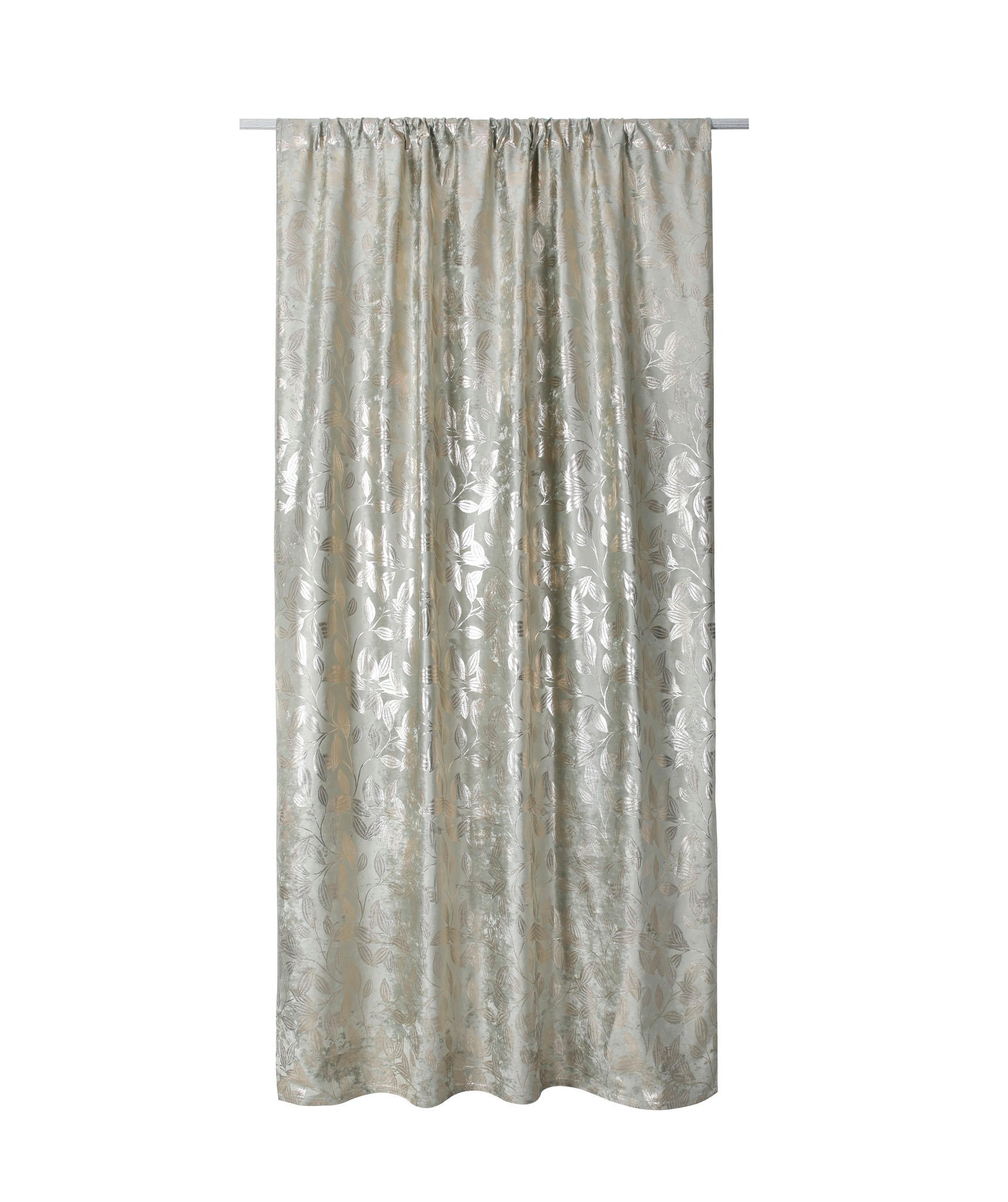 VORHANG Blomstela - Hellgrün, Textil (140/1/250cm) - home&you
