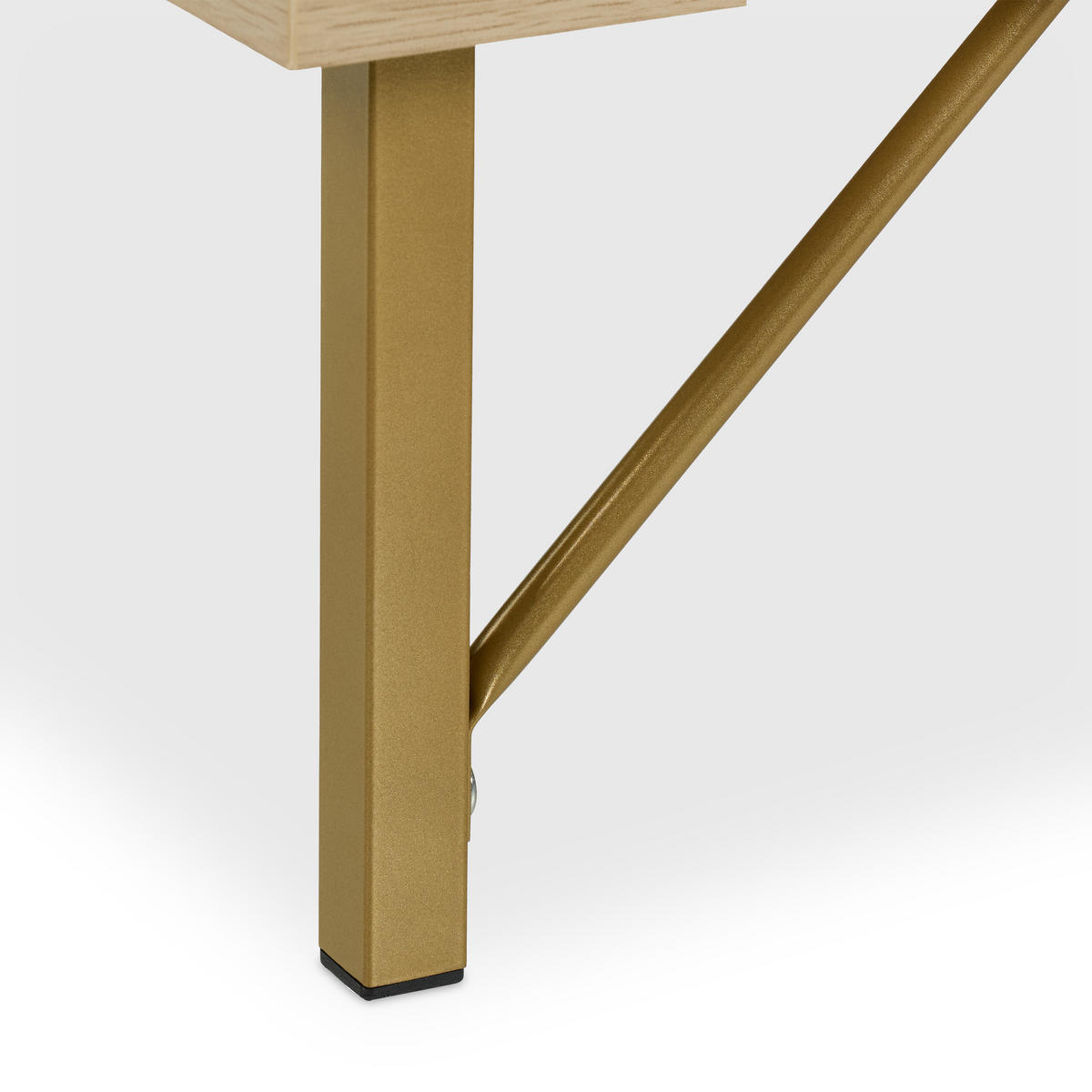 KOMMODE - Hellbraun, Holzwerkstoff/Kunststoff (80/80/42cm) - Relaxdays