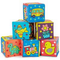 BABY-WÜRFEL set 6 Teilig - ab 6 Monate - Multicolor, Kunststoff (15/22cm) - Bieco Spielwaren