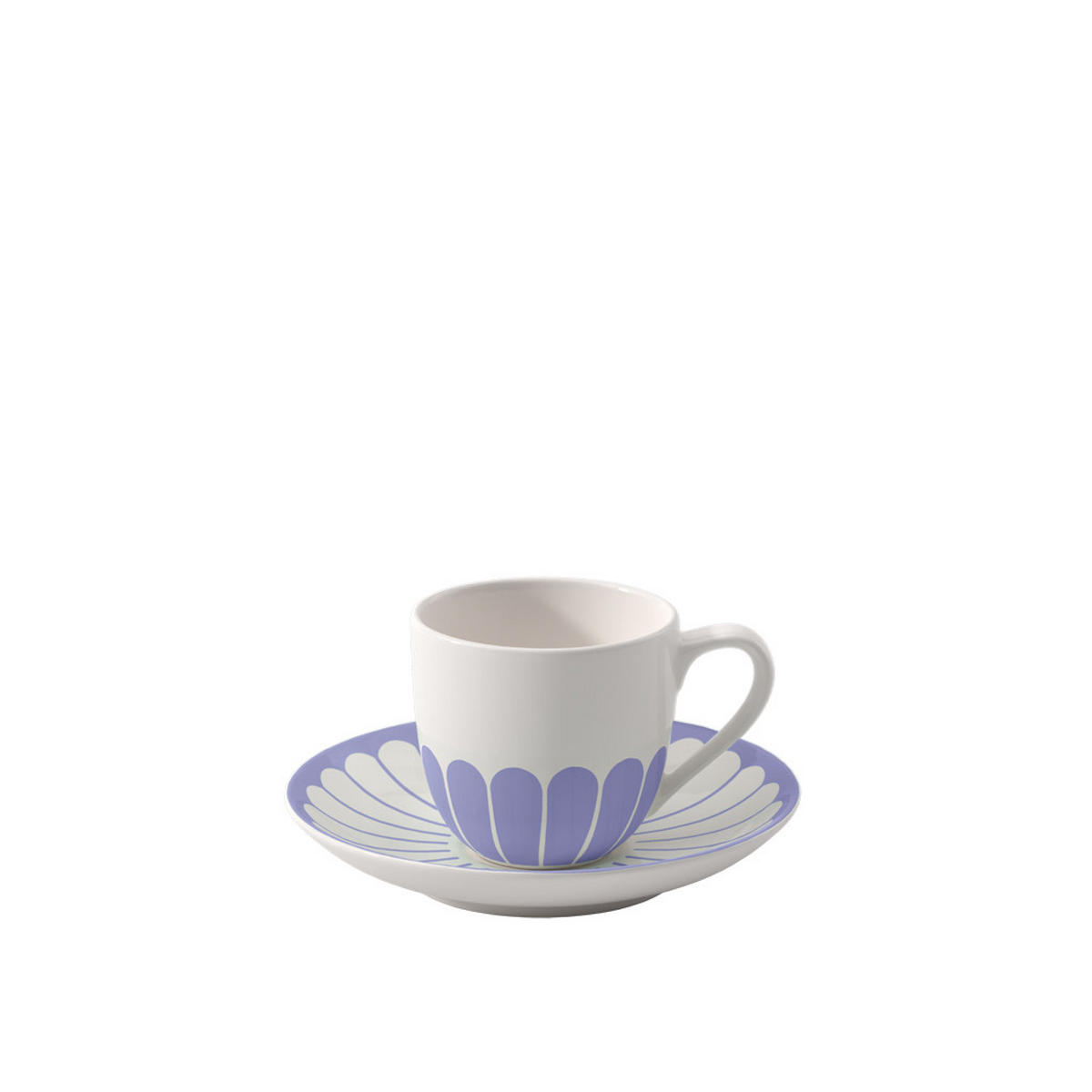 ESPRESSOTASSE MIT UNTERTASSE Fleur Couleur Bleu 70 ml - Blau, Keramik (11.7/8/11.7cm) - Villeroy & Boch