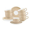KAFFEETASSEN MIT UNTERTASSEN Liberty Pure Colors Dusty Beige 260 ml 6er Set - Beige, Keramik (0.26L) - Seltmann Weiden