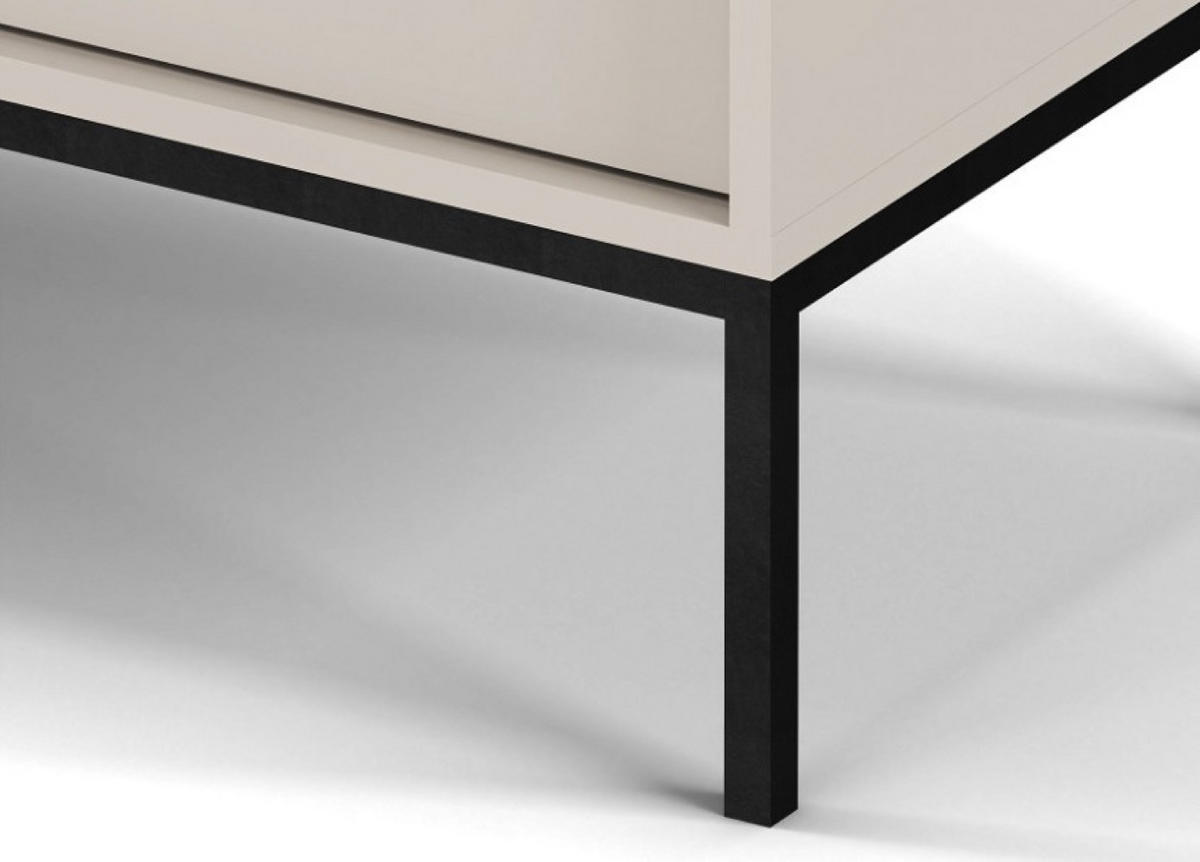 SIDEBOARD Beige MONAKO Mit Schwarzem Gestell MKSZ104 - Beige, Holzwerkstoff (103.5/83.2/39cm) - Sepro Meble