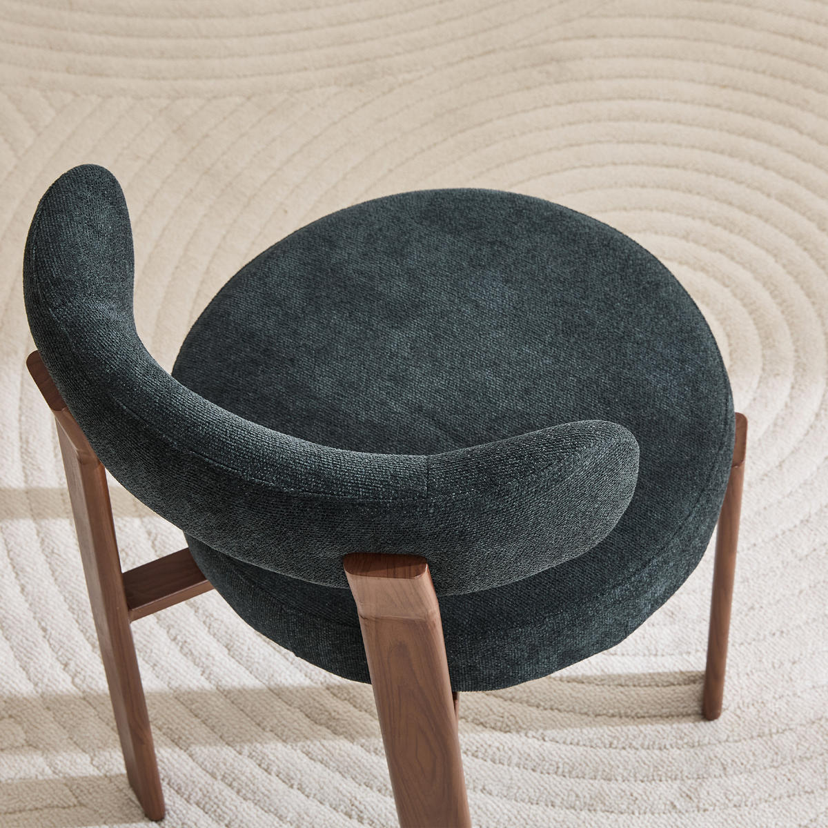 ESSZIMMERSTUHL 2er-Set mit Bügellehne, Schwarz - Schwarz, Textil (51.5/79/57cm)