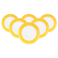 FRÜHSTÜCKSTELLER Liberty Pure Colors Yellow Glow ø 22,5 cm 6er Set - Gelb, Keramik (22.6cm) - Seltmann Weiden