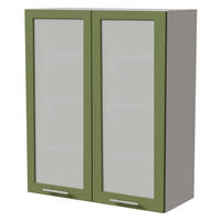 HÄNGESCHRANK Brerra W4S/80 Weiß / RAL 6025 farngrün Matt 80 / 32,5 / 96cm - Weiß/Grün, Holz/Holzwerkstoff (80/96/32.5cm) - Feldmann-Wohnen