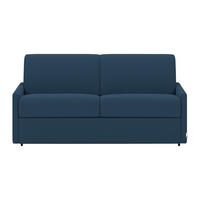 SCHLAFSOFA - 4 Personen - Stoff - Marineblau - - Dunkelblau, Textil (190/99/223cm) - Vente-Unique