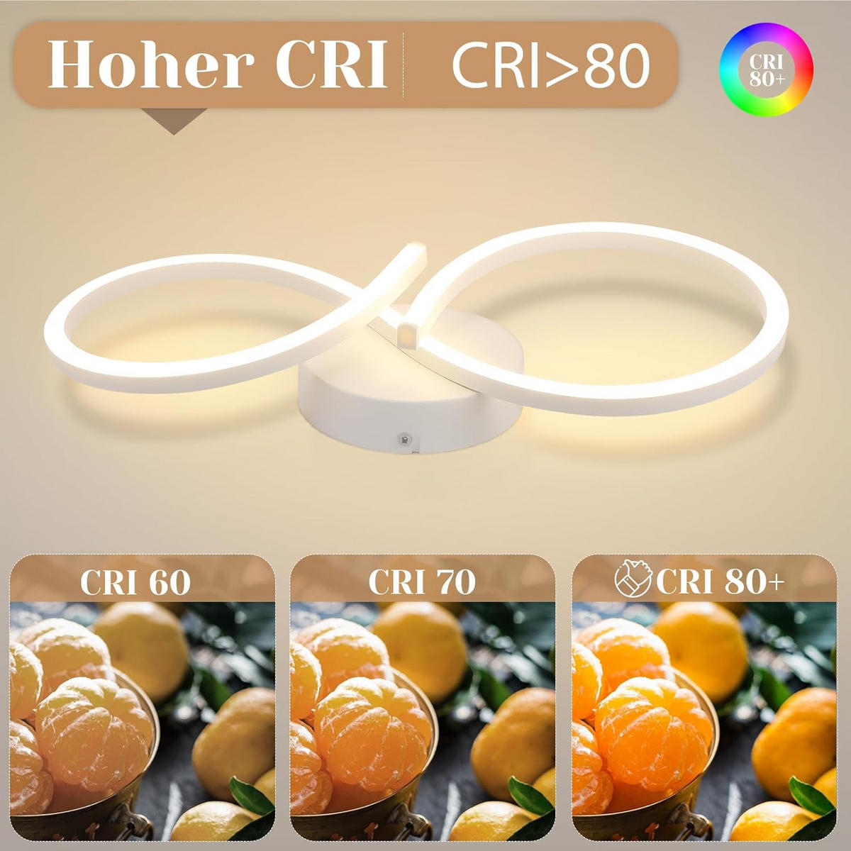 LED-DECKENLEUCHTE Sturmhag 19.0/8.0/45.0 cm - Weiß, Metall (45/19/8cm) - ZMH