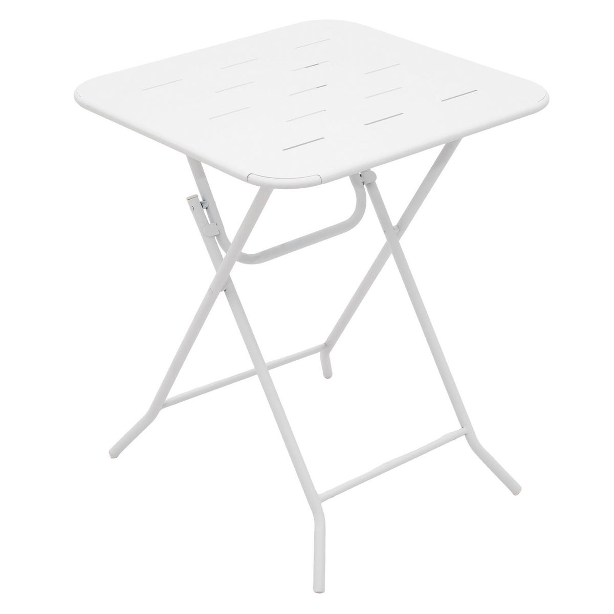 BALKONSET BISTRO SET,klappbar,Metall,für 2 Personen,Weiß - Weiß, Metall - LVHOM