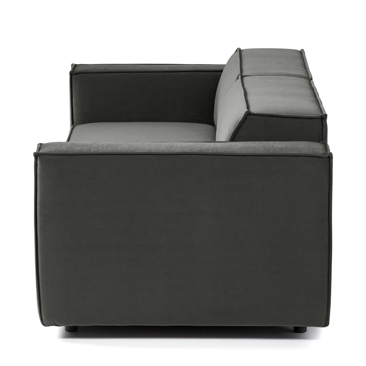 2,5-SITZER SOFA - Grau, Textil (223/70/96cm) - home24