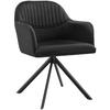 DREHSTUHL Lona 56 x 59 x 81 cm schwarz/schwarz - Schwarz, Textil (56/81/59cm) - tectake