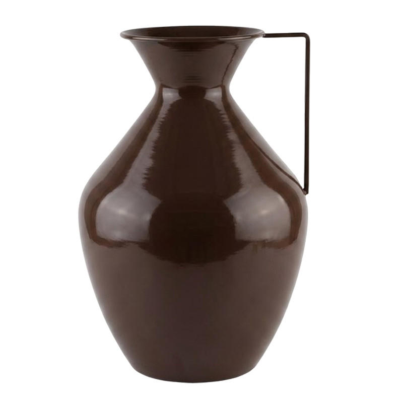 VASE Roger Braun 15,7/25/37cm Metall - Braun, Metall (37cm) - Mondex