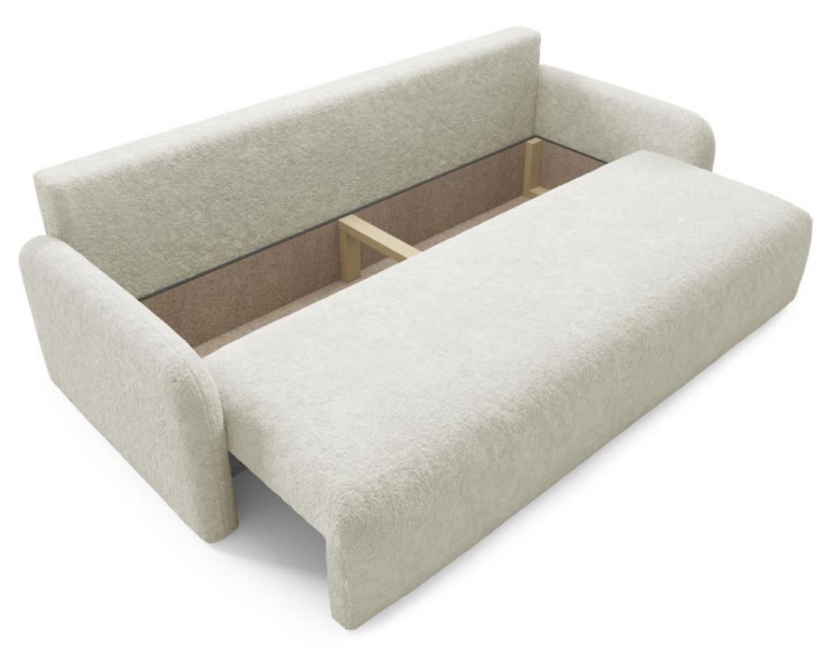SOFA Grau RAVI Mit Bettkasten In Stoff Fredo 20 - Beige/Grau, Textil (218/90/88cm) - Sepro Meble